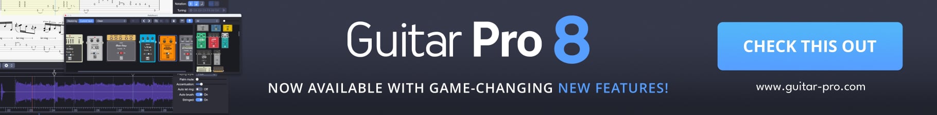 Guitar Pro: a tablature editor, a score player, and a backing band all in one